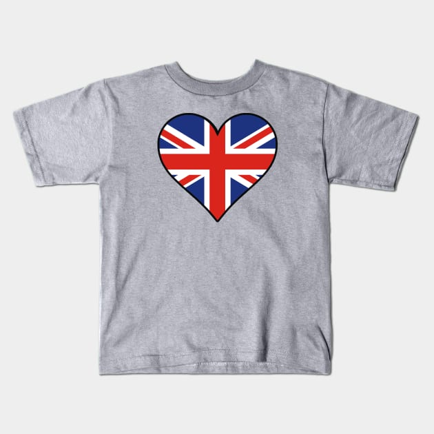 I Love England Kids T-Shirt by dustbrain